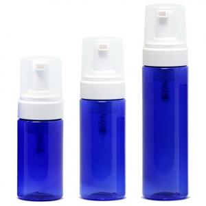 China Mousse / Cleansing Foam Treatment Pump Bottles , Blue Chemical Resistant Spray Bottles on sale