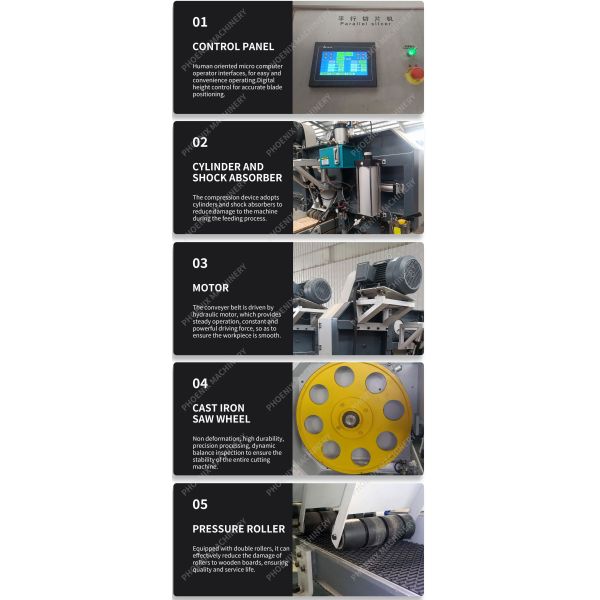 MJ400 Heavy duty automatic horizontal band saw machine for wood cutting weight 2500 KG