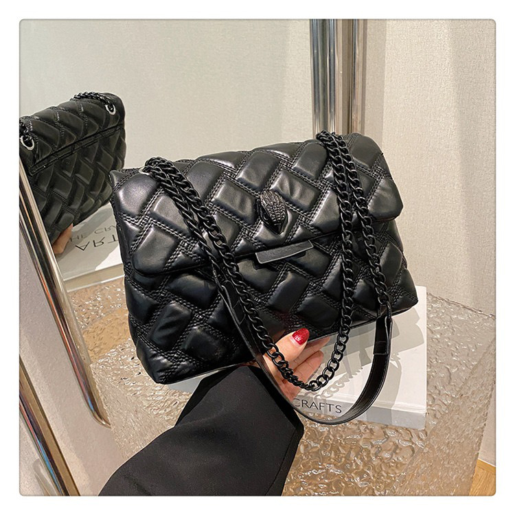 Charming Designer Rhombus Chain Bag Easy Carry Crossbody Function Leather Pu Material
