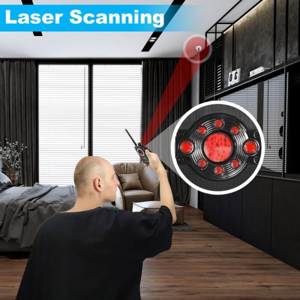 Portable 15m2 Anti Spy Finder RF Scanner Hidden Camera