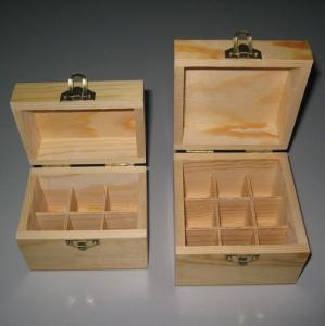 China Wooden gift box, esstential oil bottle wood packing box, custom desgin is welcomed on sale