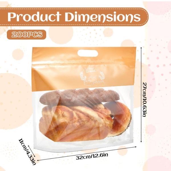 Reusable Breathable Plastic Bread Bags Micro Perforated Recycled PP Bread Bag BRC