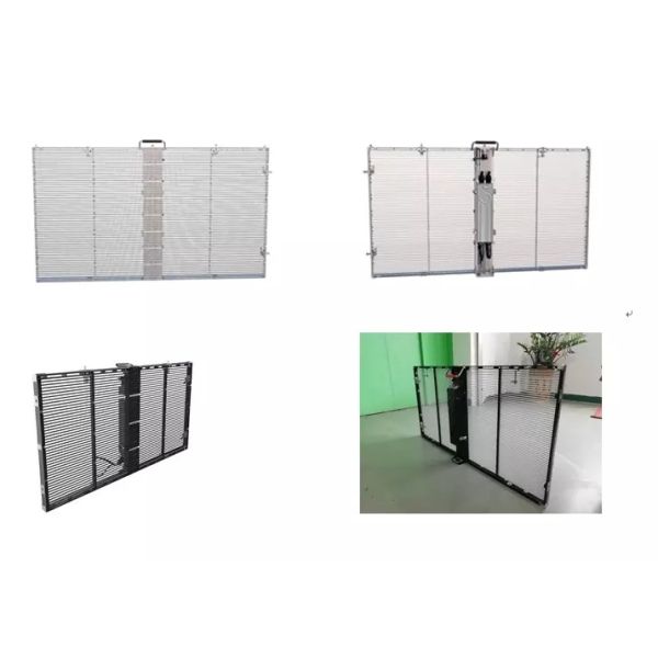 TL5.21mm 65% Transparent LED Screen , commercial mall big led glass wall window