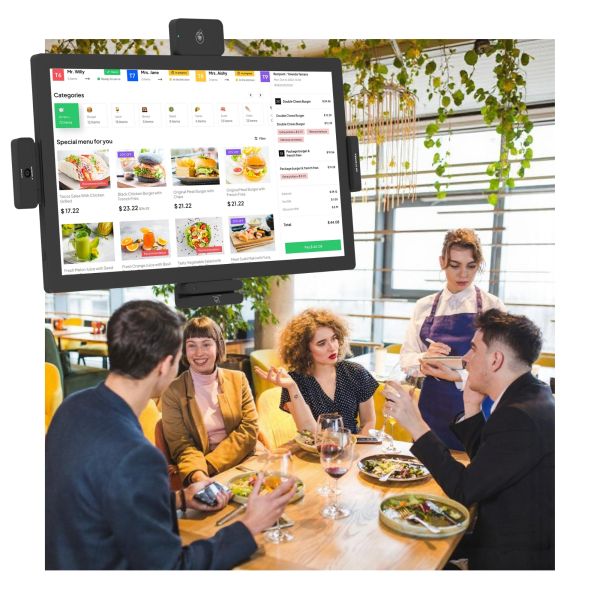 21.5" Touch Screen Android Tablet RK3576 for Restaurant Point of Sale Back Order Kiosk Self-service ordering machine