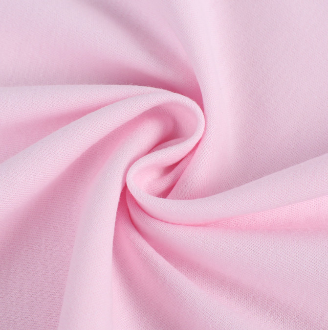 190GSM Baby Clothing Natural Gauze Fabric 40S Comb Brush Double Jersey
