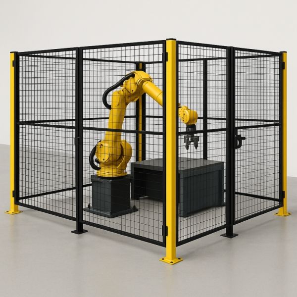 Designed For Workshop Safety Robot Safety Fence Low Carbon Steel Mesh