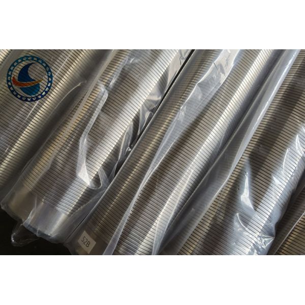 Stainless Steel 316L 0.5mm Slot Wedge Wire Oil Screen Pipe 2-7/8" OD