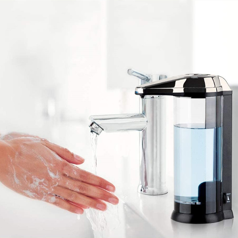 Quality 2.1W Countertop Touchless Hand Sanitizer Dispenser FCC Battery Operated wholesale