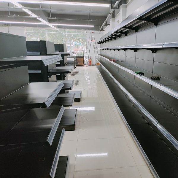 Heavy Duty Supermarket Metal Shelves Easy Assemble Grocery Store Display Shelves