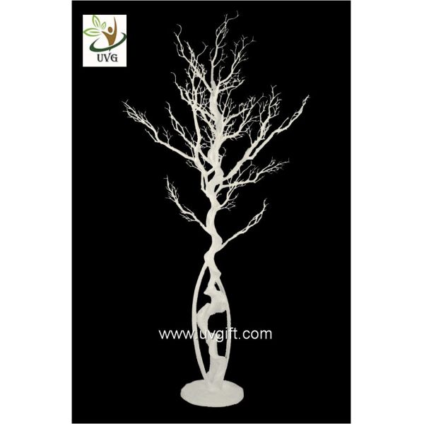 UVG white artificial twig tree with PE plastic branches for wedding decoration ideas DTR28