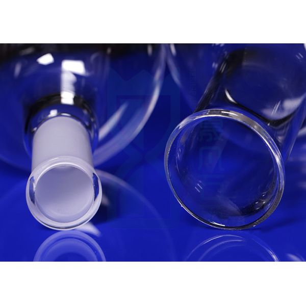Tapered Conical Glass Lab Equipment 2.2g/Cm3 Large Diameter Quartz Glass Tube