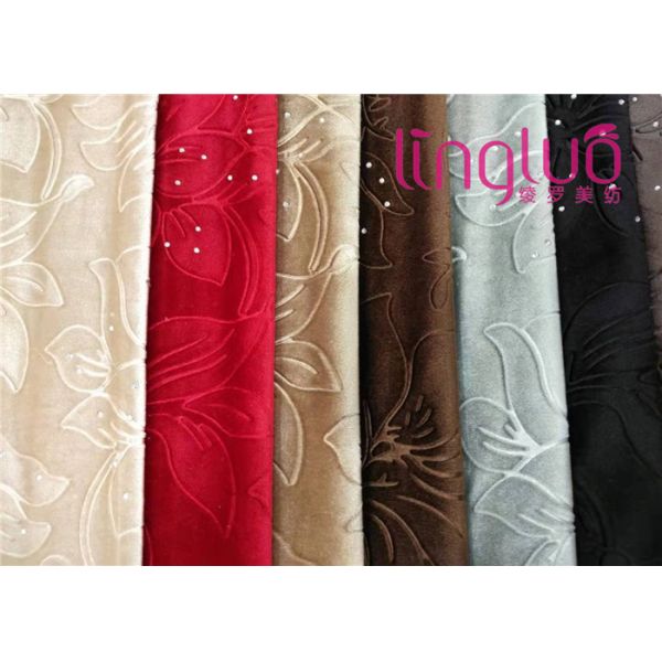 Factory Direct Italian Velvet Upholstery Fabric Diamond Decoration Embossed With TC Cloth