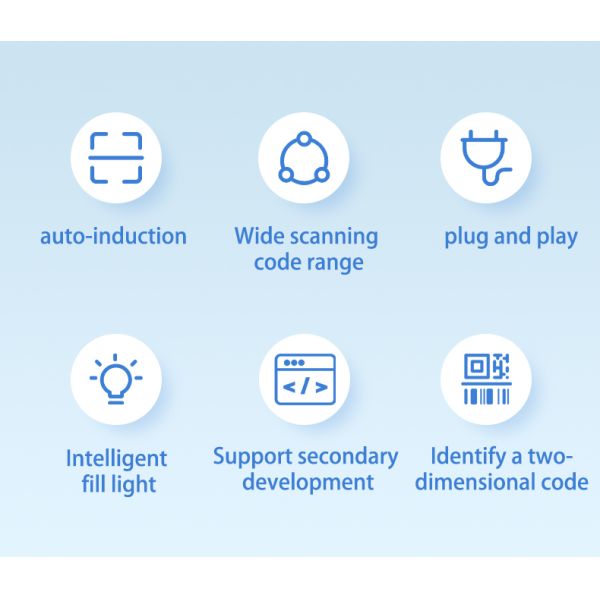 Embedded Mini Bar Code Scanner LED 2D USB Barcode Scanner For Payment Kiosk