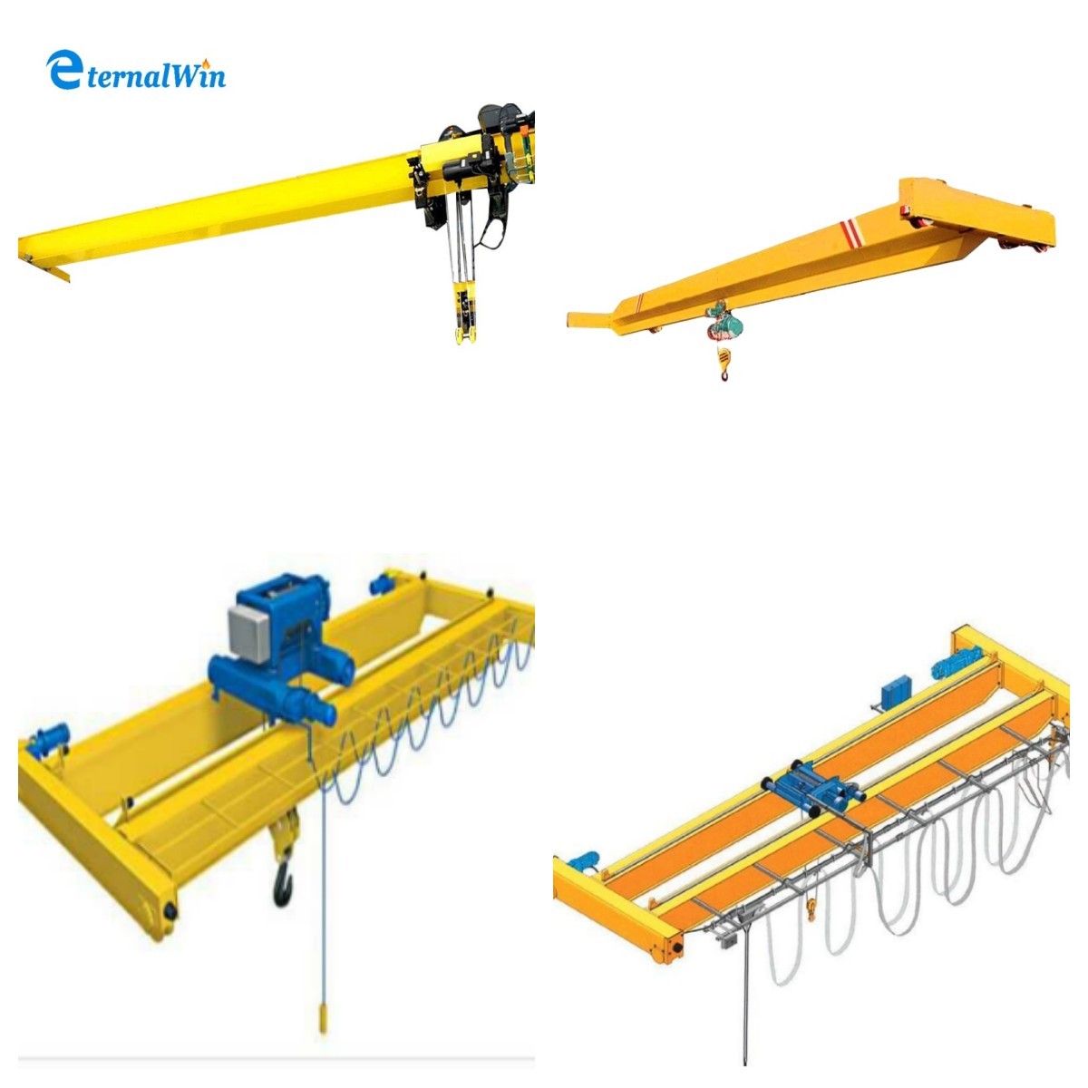 Customized Speed Electric Overhead Crane With Pendent Control