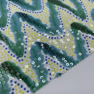 Quality Various Designs Embroidery Fabric Sequins Embroidery Material M13-004 wholesale
