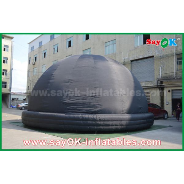 Black Blow Up Inflatable Mobile Planetarium Dome Projection Tent With Air Blower
