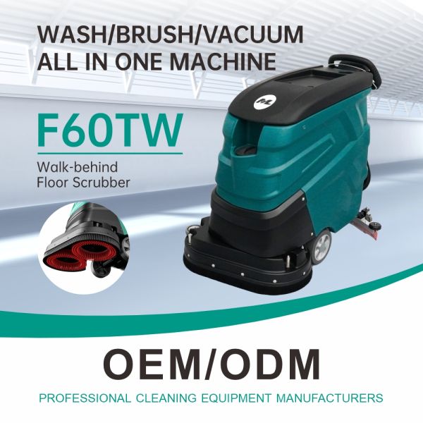 Industrial Walk Behind Floor Scrubber with Long‑Life Battery 5h ECO Mode
