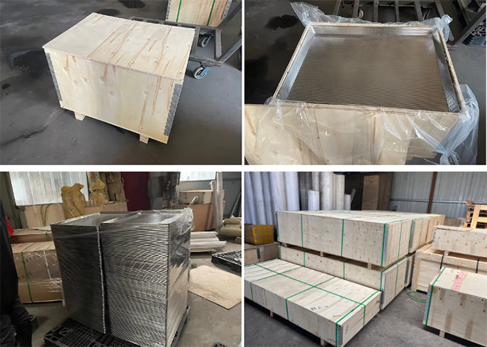 Manufacturer Stainless Steel 304 316 Perforated Metal Drying Trays For Food Industry