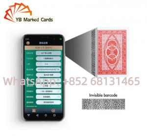 China YB Marked Plastic Playing Cards Barcode Scanner Baccarat Cheating Poker Cards on sale