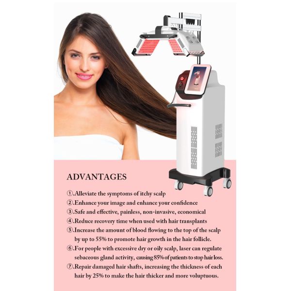 660nm Diode Laser Hair Growth Machine , Anti Hair Loss Treatment Machine