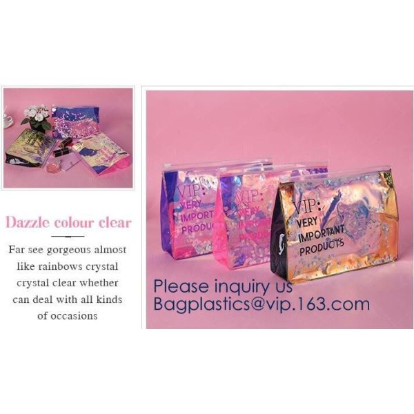 Promotional EVA cosmetic pouch bag with a rubber handle,eco friendly transparent BSCI women EVA cosmetic bag, bagease