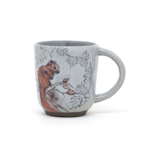 Custom Printed Coffee Mugs Animal Ceramic Mug With 3D Decal On Glaze For Harvest