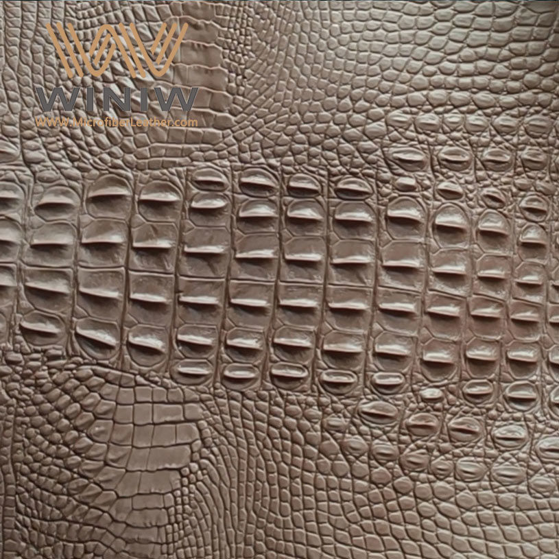 Elegant Brown Synthetic Crocodile Leather For Bags Better Products Reducing Waste
