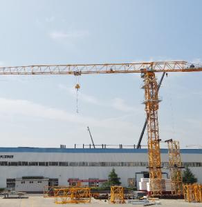 China erecting Flat Top Tower Crane And Hoist 10 Tonne on sale