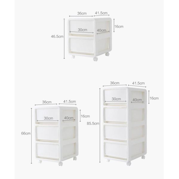 Individual 6 Drawer Plastic Storage Container 66cm 6 Tier Plastic Storage Drawers