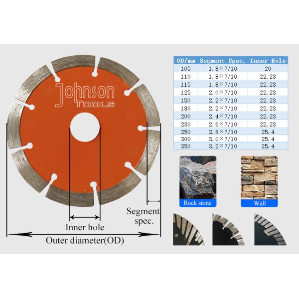 105/110/125 Mm Tile Granite Cutting Tools Marble Cutting Disc Hot Press Sintered Turbo Wave Diamond Saw Blades