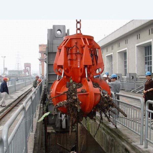 Cheap Hydraulic Garbage Crane Grab Bucket For Sewer Garbage Disposal for sale