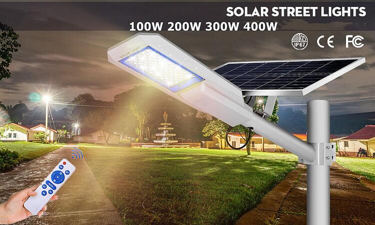 5000lm 300 Watts Solar Street Light LED Solar Powered Lights SMD 5730