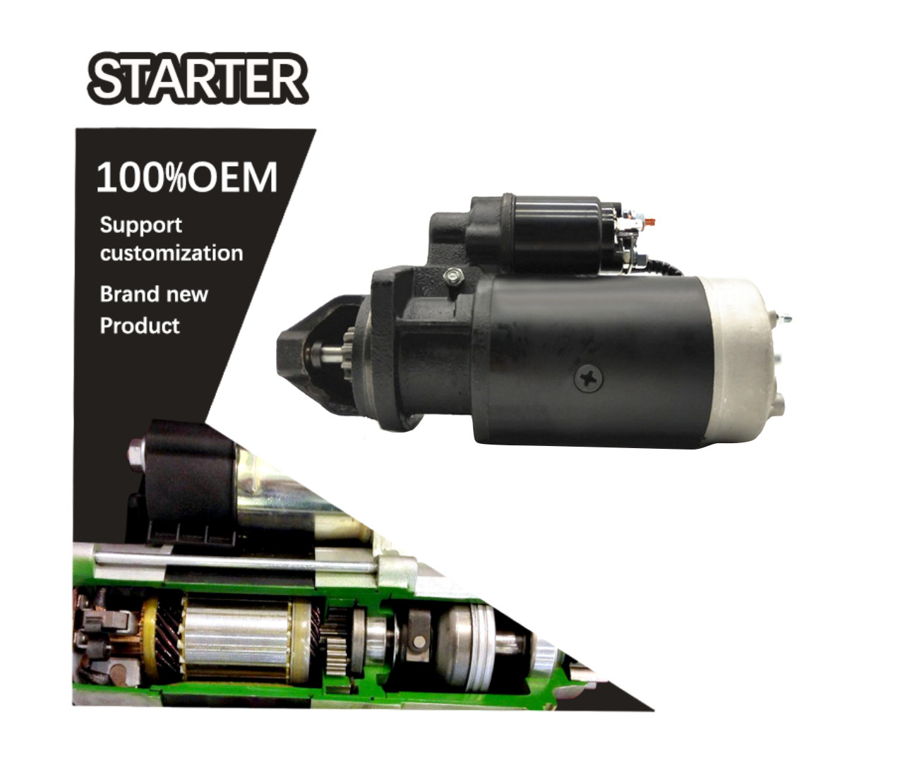 24V 10T STARTER 11.130.537, 11.130.729, 11.131.143, 11.131.177, AZF4508, AZJ3160, AZJ3387, AZJ3393, IS.0729, IS0537