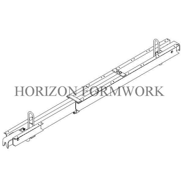 Steel Square Tube Climbing Formwork System , Trailing Level Shaft Platform Painted