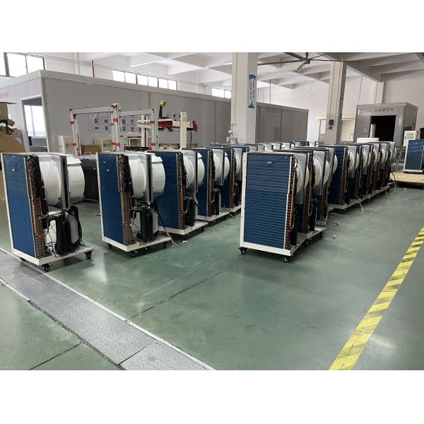 Metal Cover Industrial Portable Air Conditioner Energy Efficiency Portable Aircon Unit