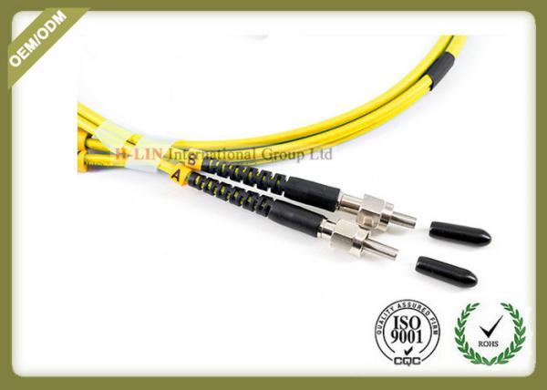 Cheap 5m / 10m / 15m Fiber Optic Patch Cord Singlemode Anti - Vibration With Yellow Color for sale
