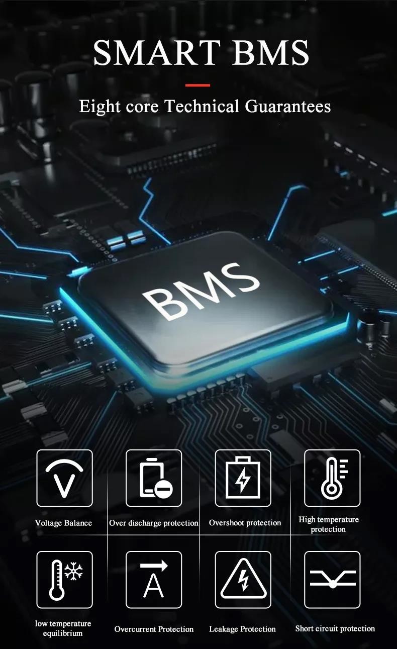 100ah Battery BMS Lifepo4 48v 16s Short Circuit Protection For Management System