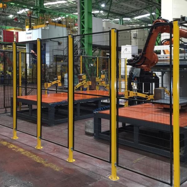 Designed For Workshop Safety Robot Safety Fence Low Carbon Steel Mesh