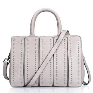 China Genuine Leather Lady Totes Bags Patchwork Thread One Shoulder Bags Versatile Clutch Bags on sale