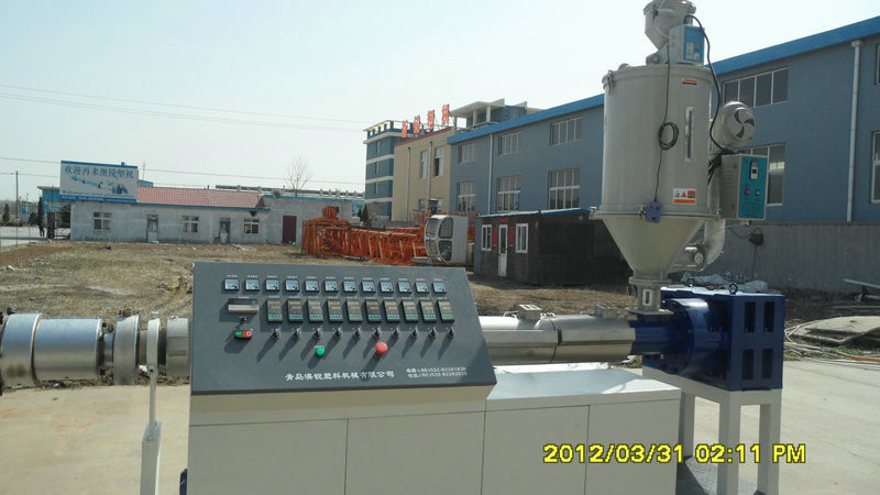 Stable Operation Plastic Pipe Production Line , Ppr Pipe Extruder Pp Pe Tube Making