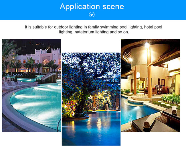 18W Color Changing LED RGB Swimming Pool Light 12V With Remote Control Led Surface mount light
