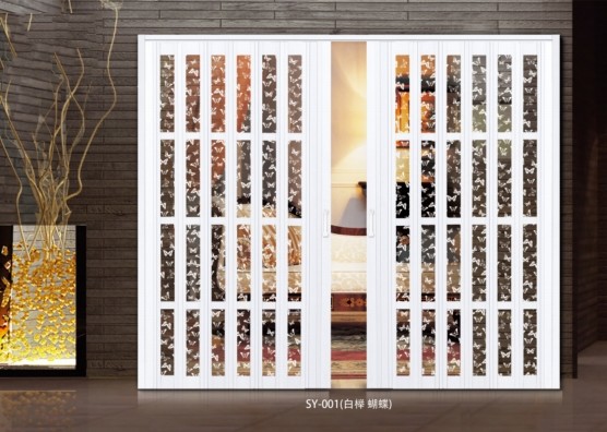 Multi-folding Sliding Door System PVC Doors Interior Door For Bathroom And Kitchen