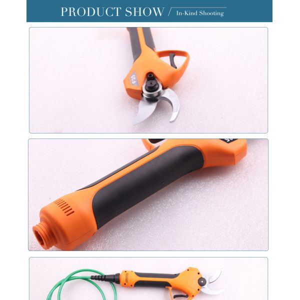 Swansoft 800g 3.5CM Electric Pruning Shears Garden Scissors Secateurs with 43.2V 4.8Ah Battery