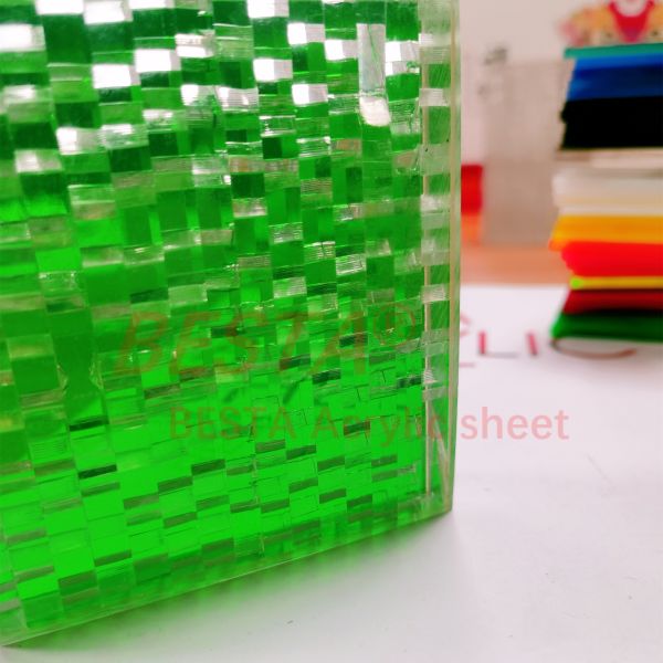 Wedding Decoration Colorful Radiant Iridescent Acrylic Sheet Dazzle