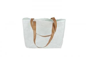 Quality Two-tone Big Capacity Tyvek Tote Bag, Dupont Kraft Paper Shopping beach bag wholesale