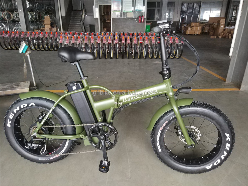 20 Inch 48V 500W 750W 1000W Electric Folding Bike with Fat Tire Max Speed 30-50Km/h