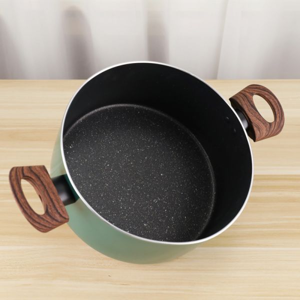 Aluminum Non Stick 3pcs Cookware Set Soup Cooking Pot Single Handle Milk Pot