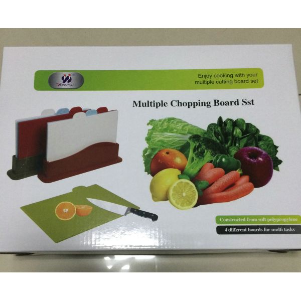 Multi Function Plastic Chopping Board Custom Color 27 X 18.5 X 0.5cm Food Grade