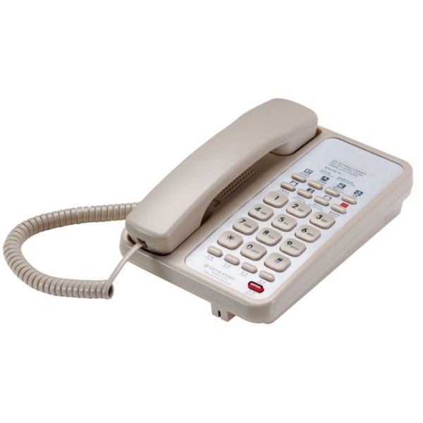 FCC Hotel Room Telephone Wall Mounted Telephone With Contact Phone Number