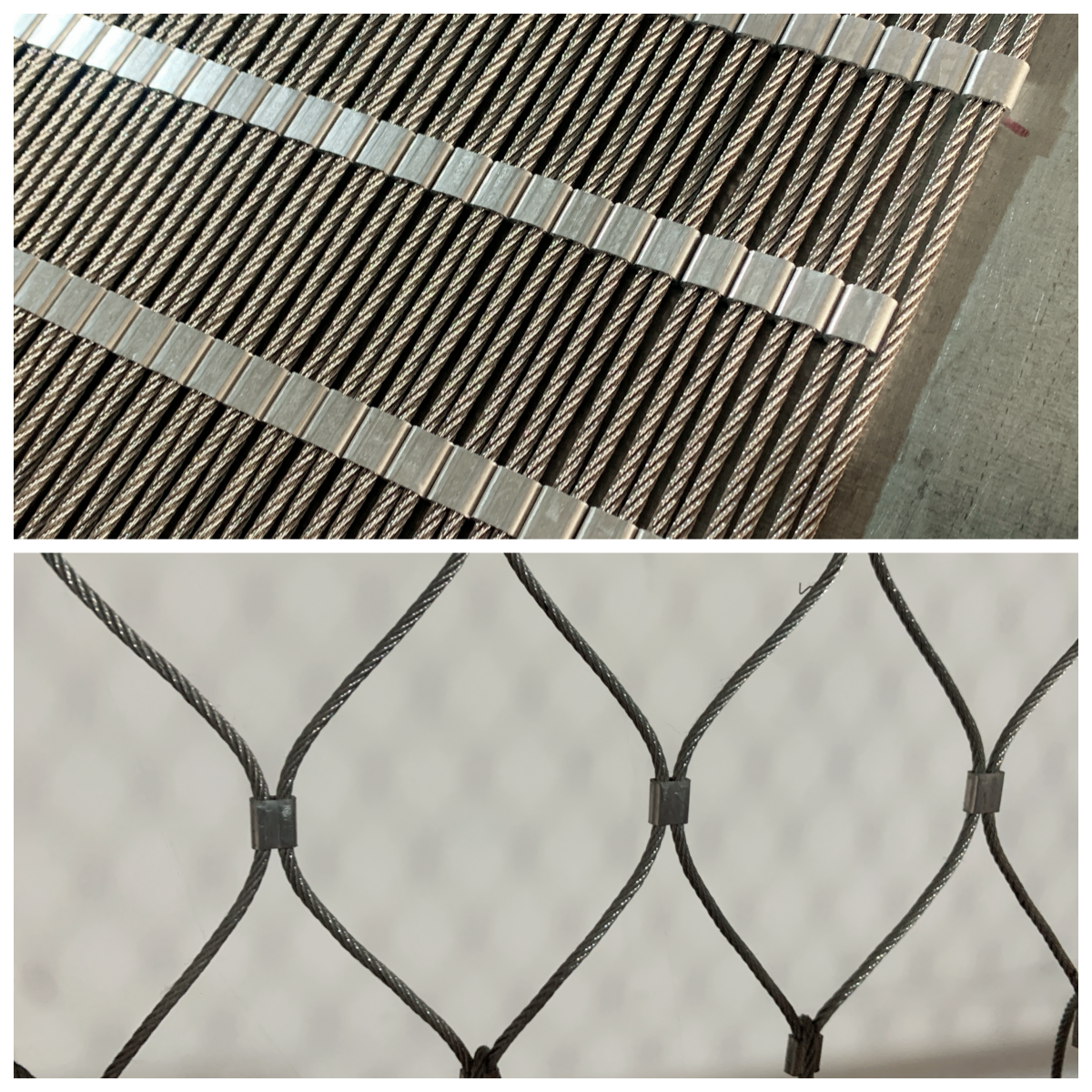 316L Stainless Steel Rope Mesh Netting Bird Netting Wire Mesh Flexible 7*7 Or 7*19 Wire Structure